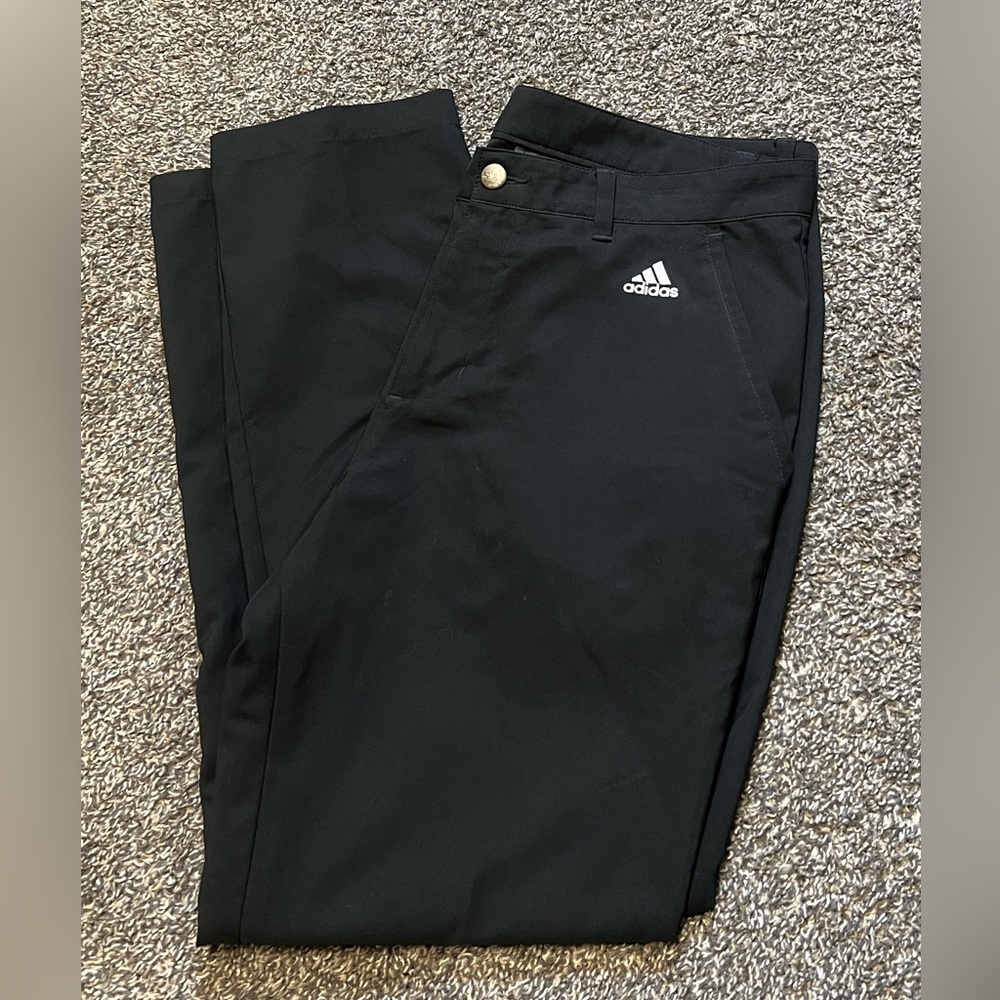 Men’s Adidas Performance Golf Chino Pant 34x30 Black 100% Polyester